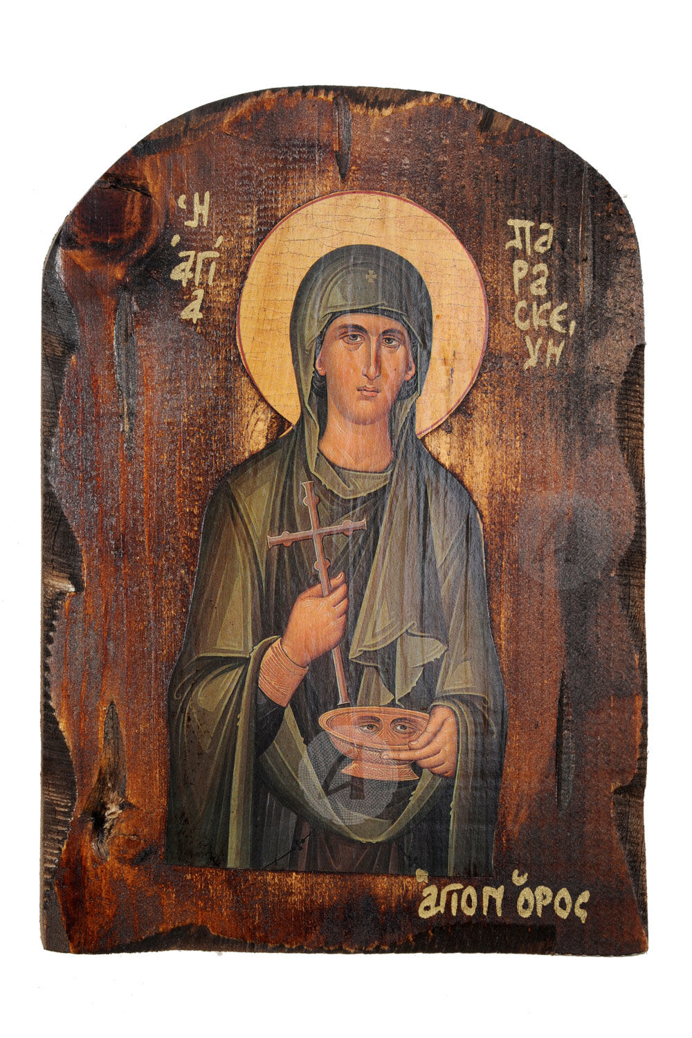 Agia Paraskeyh H Osiomartys Palaiwmenh Eikona Agioy Oroys