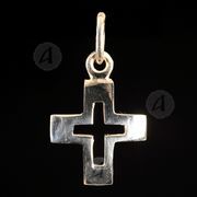 Silver cross necklace 114