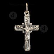 Silver cross necklace 14