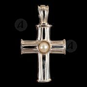 Silver cross necklace 66