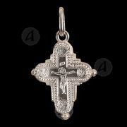 Silver Screw Cross Necklace 7