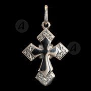 Silver cross necklace 85