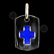 Silver cross necklace T25