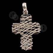 Silver wired cross