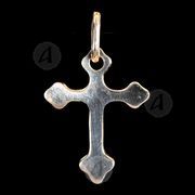 Silver cross necklace Τ20