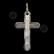 Silver cross necklace Τ26