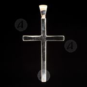 Silver cross necklace Τ28