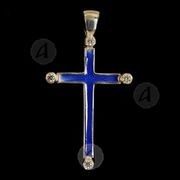 Silver cross necklace T33