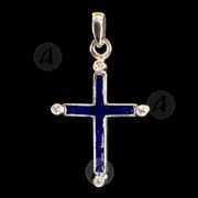 Silver cross necklace T34