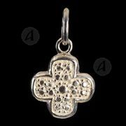 Silver cross necklace Τ6