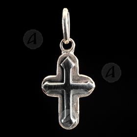 Silver cross necklace 18