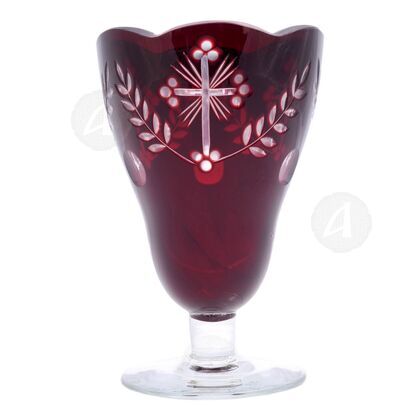 Crystal table vigil lamp