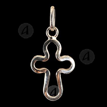 Silver cross necklace Τ16