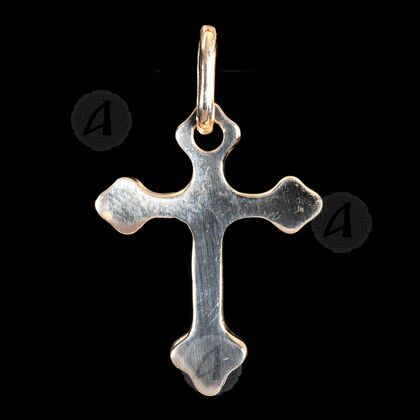 Silver cross necklace Τ20
