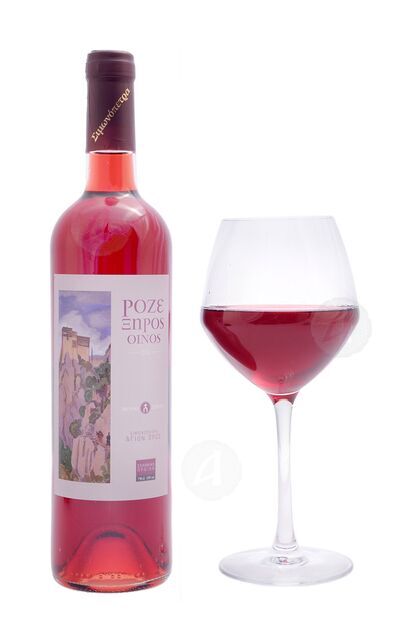 Dry rose wine