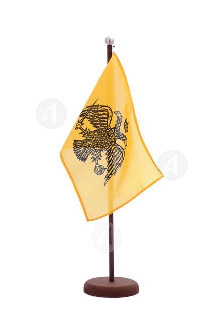 Flagpole and flag