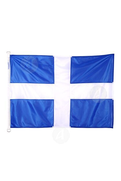 Greek Flag on Land