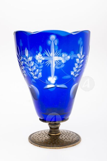 Crystal table vigil lamp