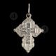 Silver Screw Cross Necklace 81