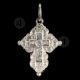 Silver Screw Cross Necklace 82