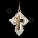 Silver Screw Cross Necklace 81