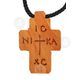 Wooden Carved Cross Necklace