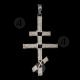 Silver wired cross