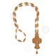 Wooden carved cross necklace