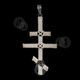 Silver wired cross